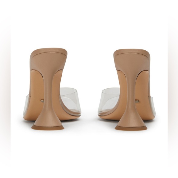 Tony Bianco Marcel Clear Vinylite Mule Heels Women’s 9.5 EUC Nude - Picture 4 of 10